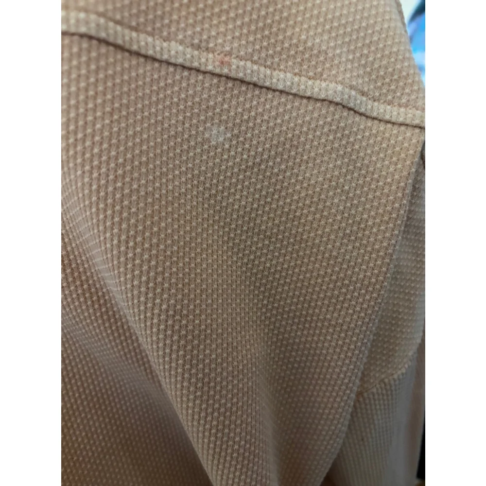 Women's Blue B Collection Peach Button-Down Shirt Size L - Picture 6 of 7